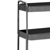 3 Tier Utility Rolling Cart with Caster Wheels Movable Multifunctional Storage Cart for Kitchen V1294-YM0901-3117240235113