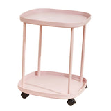 Luxury Bedside Shelf Double Layer Sofa Side Shelf Rolling Removable Nightstand Storage Shelf for V1294-YM0901-3117230176712