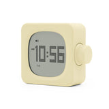 Bedside Silent Alarm Clock Simple Square Alarm Clock and Night Light Alarm Clock for Christmas V1366-AZ2-W-04480