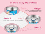 Electric Cotton Candy Machine, 1000W Commercial Candy Floss Maker with 52cm in Stainless Steel Bowl, V952-TSDRMHTJLSWGP21VKV3