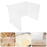Divider Screen Panel Transparent PP Desk Dividers For Shops 1Set V1369-AZ3-W-18604