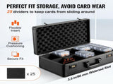 Graded Card Storage Box, 5 Slots, Graded Sports Cards Holder Carrying Case with Coded Lock Foam V952-FJKSNHMMS162LU13NV0