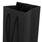 Reusable Wine Tote Bag Black Kraft Paper Festive Design Easy Carry V1366-AZ2-W-19452