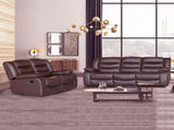 32 Seater Recliner Sofa In Faux Leather Lounge Couch in Brown V43-SET-FAN-3+2-BR