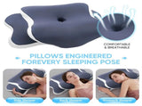 Side Sleeper Neck Pillow Odor-Free, Light Beige Friendly Design, Comfortable Sleep Posture, V1102-HDZ001