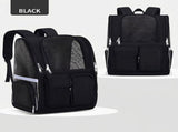 Pet Carrier Backpack for Travel, Hiking, and Vet Visits Breathable Mesh Design with Reflective V1341-ZY-5TSDRNGF-GREY