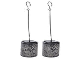 2PCS Solar Lantern Iron ABS 3D Outdoor IP54 Rain Proof Hanging Solar Light Garden Decor for Yard V1294-YM0901-3119250008511