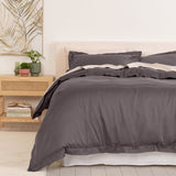 Royal Comfort - Balmain 1000TC Bamboo cotton Quilt Cover Sets - Pewter ABM-204922