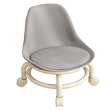 Kids Low Rolling Stool with Backrest Low Height Roller Stool with Universal Wheels Low Roller Seat V1294-YM0901-3116230019611