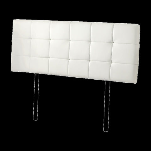 PU Leather Queen Bed Deluxe Headboard Bedhead - White V63-768265