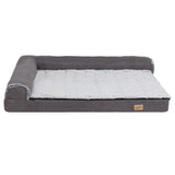 L-Shaped Dog Bed with Bolstered Cushion & Neck Care V767-P-XD388-2XL