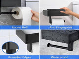 Toilet Roll Holder - Toilet Roll Holder with - Toilet Paper Holder - Small & Tray V1188-MS101-01717-1