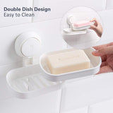 5 Pack Suction Cup Storage Baskets, Drill-Free Wall Organisers for Soap, Towels, Toiletries, Kitchen V1189-LC-AMZ-00272