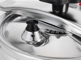 Aluminum Pressure Cooker Plated Silver for Kitchen Use Large Capacity Rapid Heat Distribution V1369-AZ3-W-16157