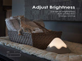 Night Light,Snow Mountain lamp, Tap Control&Timer Setting, Soft Silicone, Dimmable, Soft Eye Caring, V1366-AZ2-W-03907