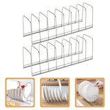 2-Piece Stainless Steel Dish Drying Rack Set for Kitchen Counter Storage and Organization V1192-AZ-W-27805