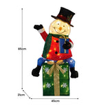 Christabelle 85cm Christmas Snowman On Presents Display with Lights 112_MHA509
