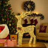 Christabelle Light Up Christmas Reindeer Display Indoor Outdoor Decoration Warm White LED Light 112_MHA603