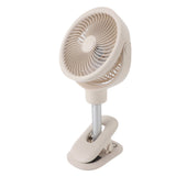 Oscillating Desk Clip On Fan Telescopic 4 Speeds Quiet USB Rechargeable Portable Small Stand Fan V1294-YM0901-3113240113511