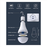 USB Rechargeable Light Bulb with Remote for Home Power Outage, Hanging LED Light Bulb with Hook for V1369-AZ3-W-11274