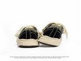 Canvas Sneakers Platform Sneakers Height-Increasing Shoes Unisex Casual Shoes - Black and white V1102-W-SHOE-15204-BLAC-5AU5EU36