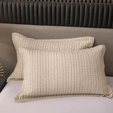 100% Cotton Embossed Taupe Linear Luxe Coverlet Bedspread Set V745-MMPAC061116Q13U