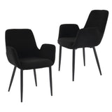 Charcoal Embrace Boucle teddy Sherpa Fabric Armchair Set V264-DNC-420V-CHL-02-1