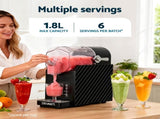Devanti 1.8L Slushie Machine Maker Frozen Smoothies Milkshakes Black SLS-HXR-18L-BK