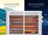 Devanti 2200W Infrared Radiant Heater Portable Electric Space Heating White IH-B21-WH