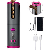 Cordless Ceramic Automatic Hair Curler for Portable Hair Styling V196-AHC009