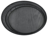 3Pcs/Set 30cm 27cm 24cm Diameter Round Black Wooden Tray Tableware Dessert Fruit Tray for Home Hotel V1294-YM0901-3118210231511