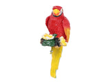 Parrot Decor Statue Figurine Scarlet Macaw Sculpture Birds Garden Courtyard Decoration V1294-YM0901-3111250017511