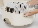 Desktop Storage Drawer Box Plastic Home Tidy Open Storage Bin for Cosmetics Stationery V1294-YM0901-3117230154311