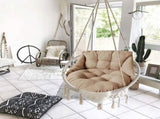 Swing Egg Chair Outdoor Indoor Hanging Chair Thickened Hanging Basket Seat V1366-AZ2-W-12594