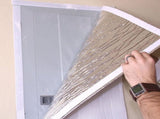 White Aluminum Attic Fan Cover with Insulation Seal for Doors, , and Attic Ventilation V1192-AZ-W-27216