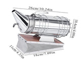 Bee Hive Smoker with Heat Shield Protection Board Iron Beekeeping Equipment V1294-YM0722-JY04824