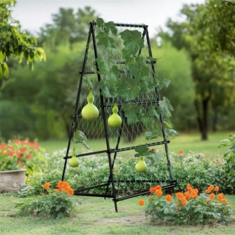 XL Heavy Duty Garden Trellis for Climbing Plants with Netting V178-66996