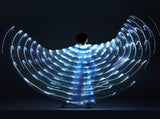 LED Light Up Wing for Adults 9.8FT Polyester Glowing Wing Belly Dance Costume Performance Clothing V1294-YM0901-3119240098211
