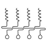 4PCS Spiral Tent Tacks Iron Stable Spiral Type Heavy Duty Spiral Tent Stake for Tent Trampolines V1294-YM0703-3111230089811