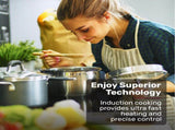 EuroChef 60cm 4 Zone Induction Cooktop, 6800W Electric, Touch Controls V219-COKICTEC640A