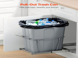 Pullout Trash Can for Kitchen Cabinets, Garbage Waste Recycling Bin, Under Mount Waste Container, V952-CFLJTDTDTHSWA5O0YV0