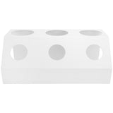 Soda Bottle Drainer Tabletop 3 Holes Bottles Draining Rack with Pad for Kitchen Dining RoomWhite V1294-YM0718-3118200243611