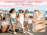 Beach Tote Bag for Women Large Zipper Beach Pool Swim Bag with Phone Pouch Beach Tote Bag Adjustable V1366-AZ2-W-14964