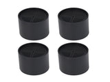 6PCS Furniture Leg Extender Plastic Round 4in Rise Black Furniture Risers for Home Office Sofa V1294-YM3114220090611-0421