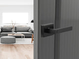 Privacy Door Handle, 10 Pack Matte Black Door Lever, Left or Right Handing Reversible Lever with V952-YSMJSBSFX10J873ECV0
