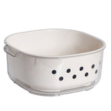 Kitchen Colanders Bowl Set Large Capacity Multipurpose Double Layer Fruit Washing Drain Basket for V1294-YM0901-3117240145611