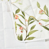 Bianca Corymbia White Floral Printed Quilted Polyester Coverlet Set Super King V442-BCA-COVERLETS-CORYMBIA-WHITE-SK