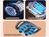 Hoofdmassagepistool - Electric handmassage apparatus - 6 stands - 99 snelheden - Met oplaadbaar type V1188-MS-313-1000