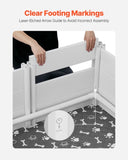Dogs Whelping Box, 980 x 980 x 460 mm, Plastic PVC Puppies Playpen with Height Adjustable Door and V952-GYZXZJZJSLZXOYTOYV0