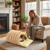 Cat House - Cat Basket - Plush and Warm - Removable and Washable - Closed Cat Bed for Winter V1188-ZXY-131-332
